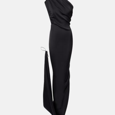Vivienne Westwood Andreas Draped One-Shoulder Satin Gown