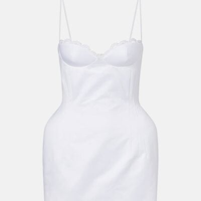 Magda Butrym Cotton Bustier Minidress