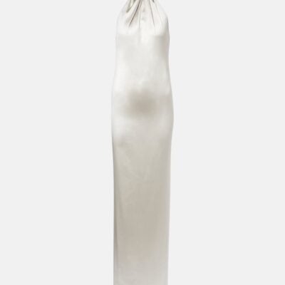 Ralph Lauren Collection Corra Halterneck Satin Gown