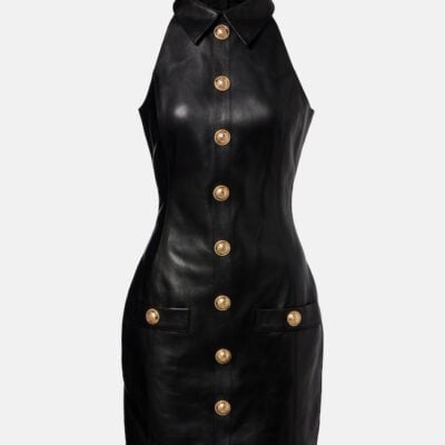 Balmain Leather Minidress