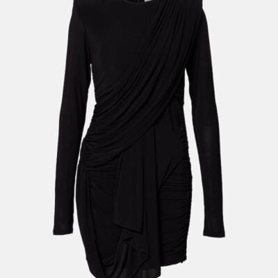 Isabel Marant Georgia Draped Gathered Jersey Minidress
