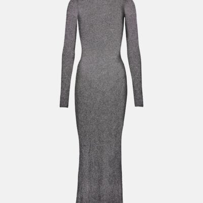 Isabel Marant Fanelie Knitted Lamé Maxi Dress