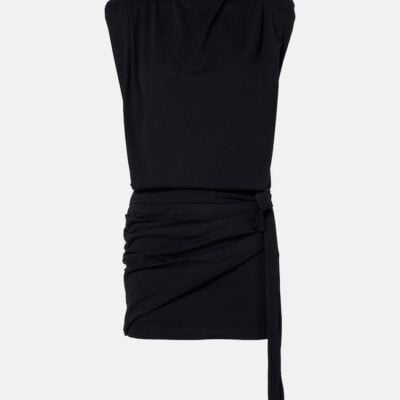 Isabel Marant Marielle Draped Cotton Minidress