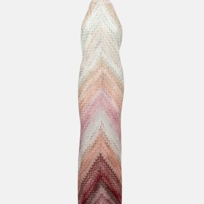 Missoni Zigzag Halterneck Lamé Maxi Dress