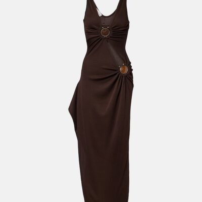 Christopher Esber Cascade Embellished Midi Dress