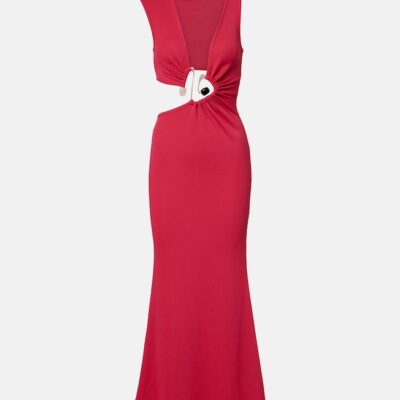 Christopher Esber Cutout Gathered Maxi Dress