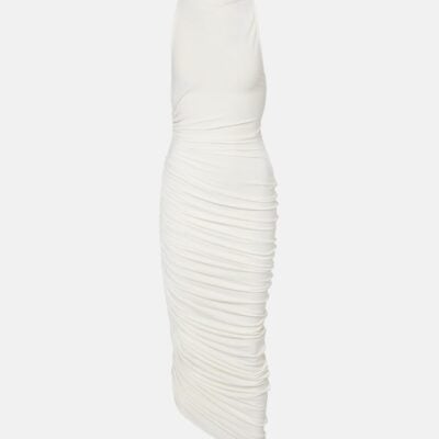 Jacquemus Piazza Draped Gathered Maxi Dress