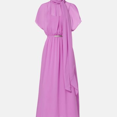 Max Mara Pineta Silk Georgette Maxi Dress