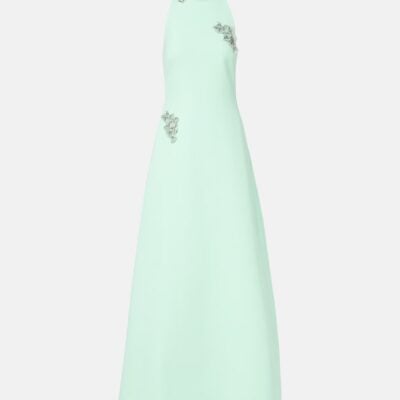 Safiyaa Priscilla Embellished Crêpe Gown