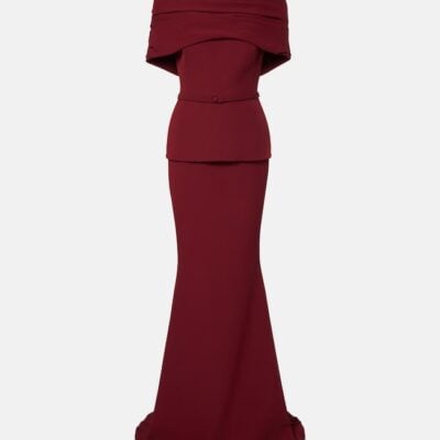 Safiyaa Loura Crêpe Gown