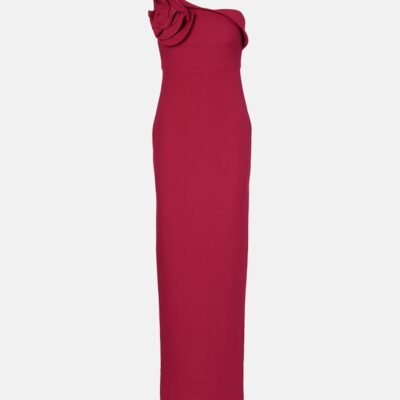 Roland Mouret One-Shoulder Crêpe Maxi Dress