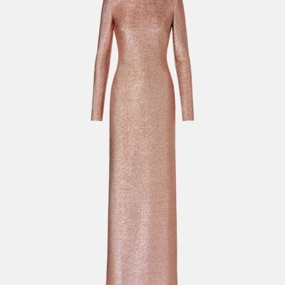 Oscar De La Renta Lamé Gown
