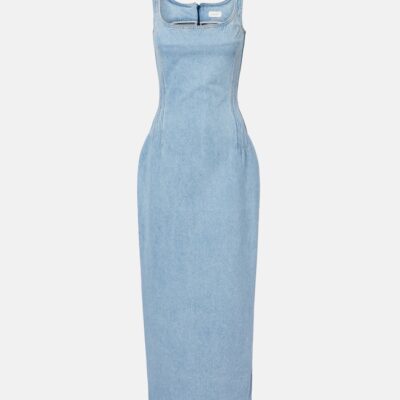 Magda Butrym Denim Midi Dress