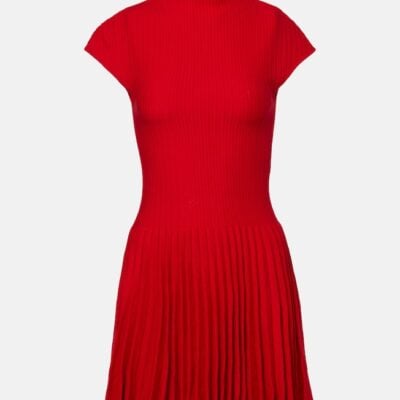 Magda Butrym Ribbed Cotton Minidress