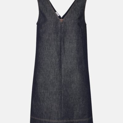 Brunello Cucinelli Monili Cotton Twill Minidress
