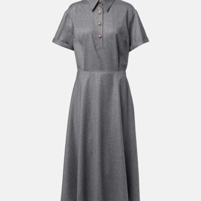 Brunello Cucinelli Virgin Wool Shirt Dress