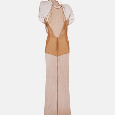 Magda Butrym Sheer Silk Organza Gown