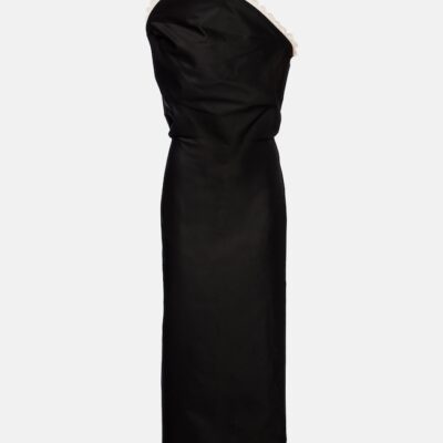Magda Butrym Crochet-Trimmed Cotton Midi Dress