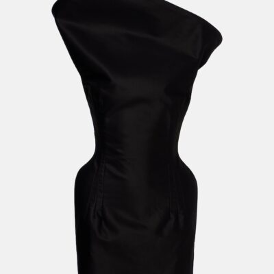 Magda Butrym Asymmetric Cotton Corset Dress