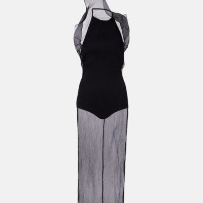 Magda Butrym Sheer Silk Organza Midi Dress