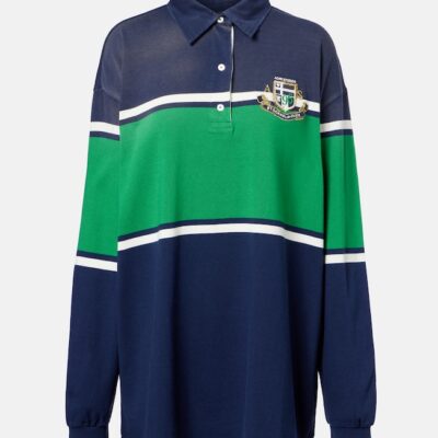 Acne Studios Cotton Jersey Polo Sweater Dress