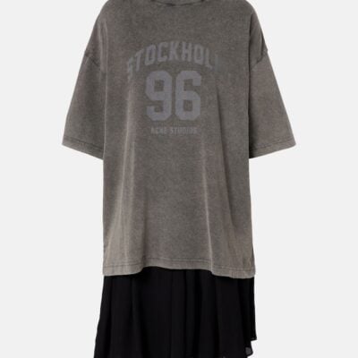 Acne Studios Ennie Logo Cotton Minidress