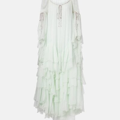 Chloé Ruffled Tiered Silk Muslin Gown