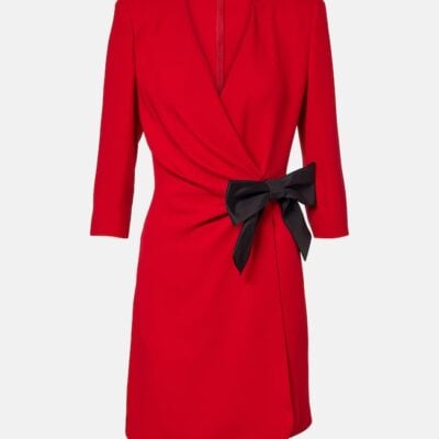 Valentino Bow-Detail Silk Minidress