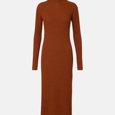 Max Mara Zelanda Wool-Blend Midi Dress