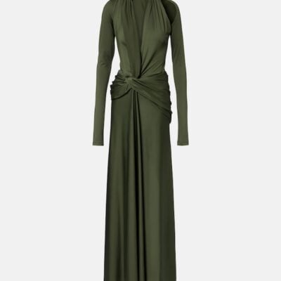 Victoria Beckham Gathered Jersey Gown