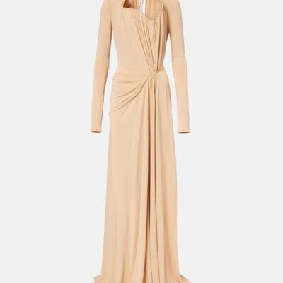 Victoria Beckham Asymmetric Draped Gown