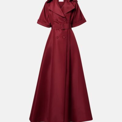 Carolina Herrera Belted Silk Gown