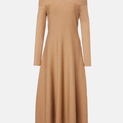 Ralph Lauren Collection Abrillong Cashmere-Blend Midi Dress