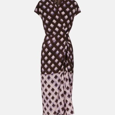 Dries Van Noten Gathered Printed Midi Dress