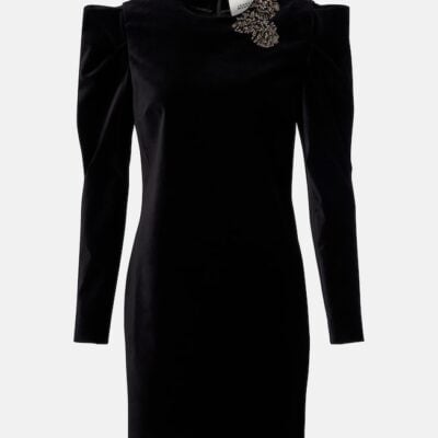 Isabel Marant Danee Embellished Velvet Minidress