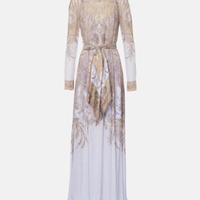 Zimmermann Hypnotic Belted Paisley Maxi Dress