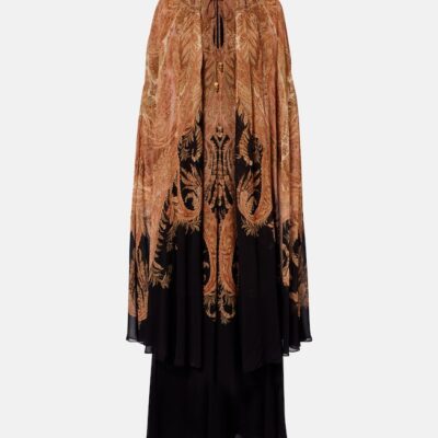 Zimmermann Hypnotic Caped Maxi Dress
