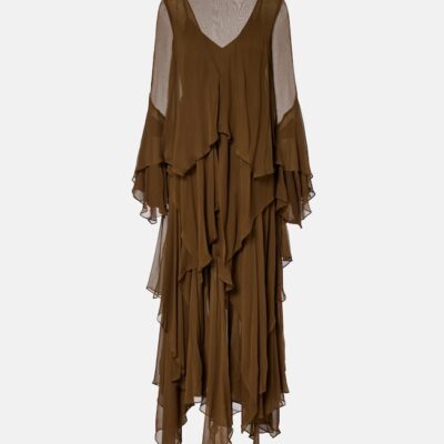 Zimmermann Draped Silk Organza Gown