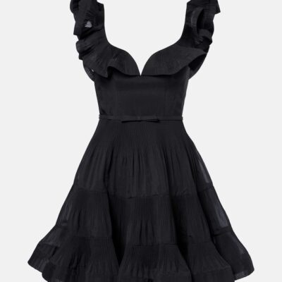 Zimmermann Pleated Ruffled Minidress