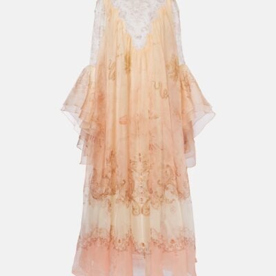 Zimmermann Hypnotic Printed Silk Gown