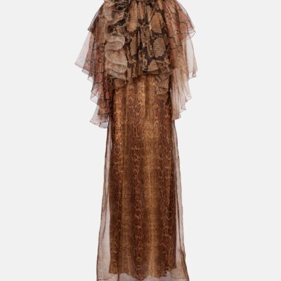 Zimmermann Memento Ruffled Silk Gown