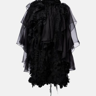 Zimmermann Hypnotic Floral-Appliqué Minidress
