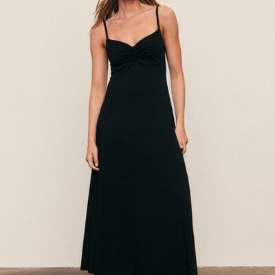 Ballet Midi Dress in Black