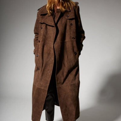 Belle De Jour Americano Suede Trench