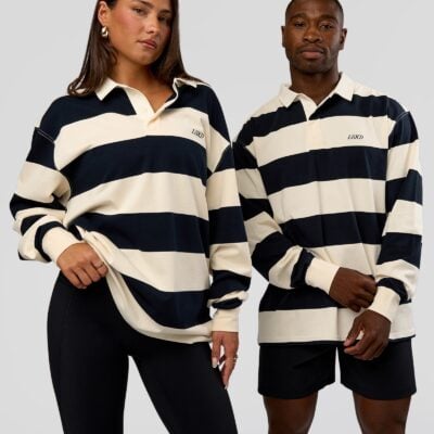 Clubhouse Unisex Rugby Polo - Future Navy-Off White | LSKD