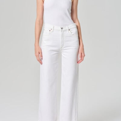 Harper Straight Jean (Comfort Stretch) in White Wash