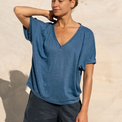 Iris Jersey T-Shirt Aegean Blue