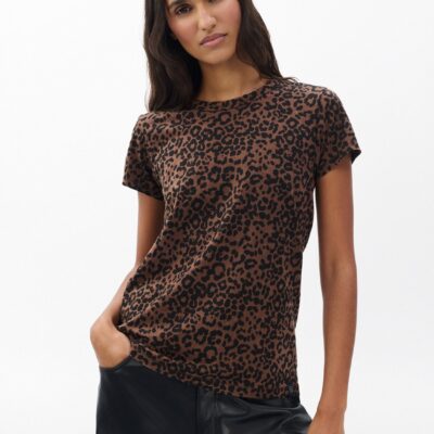 Leopard-Print Cotton Tee