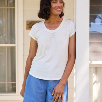 Leura Cotton T-Shirt Coconut