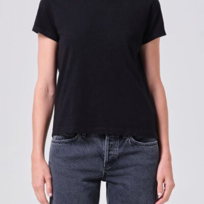 Long Line Adine Tee in Black